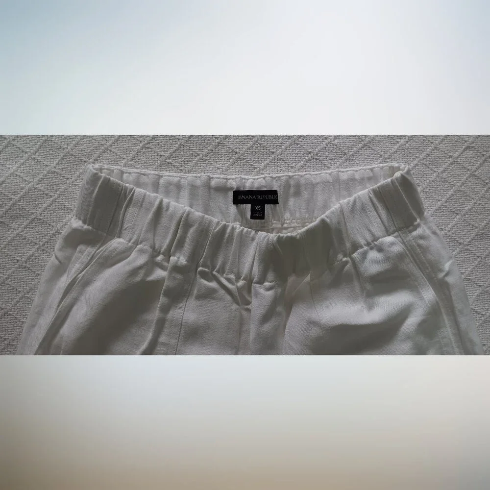 Banana Republic Women's Wide-Leg Pants White XS